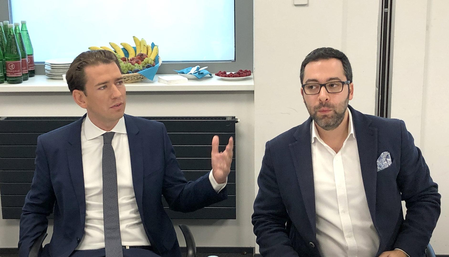 HINTERGRUNDGESPRÄCH ÖVP ZU HACKERANGRIFF: KURZ / KRAVITZ