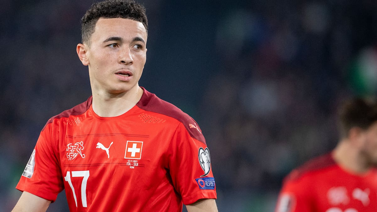 Foto: Toto Marti, 12.11.2021, Rom: WM Qualifikationsspiel Italien - Schweiz 1:1. Ruben Vargas (SUI)