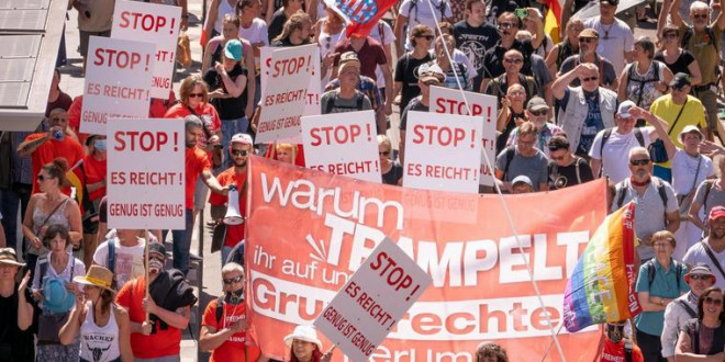 Anti-Corona-Protest in Berlin entfacht Debatte über Demonstrationsrecht